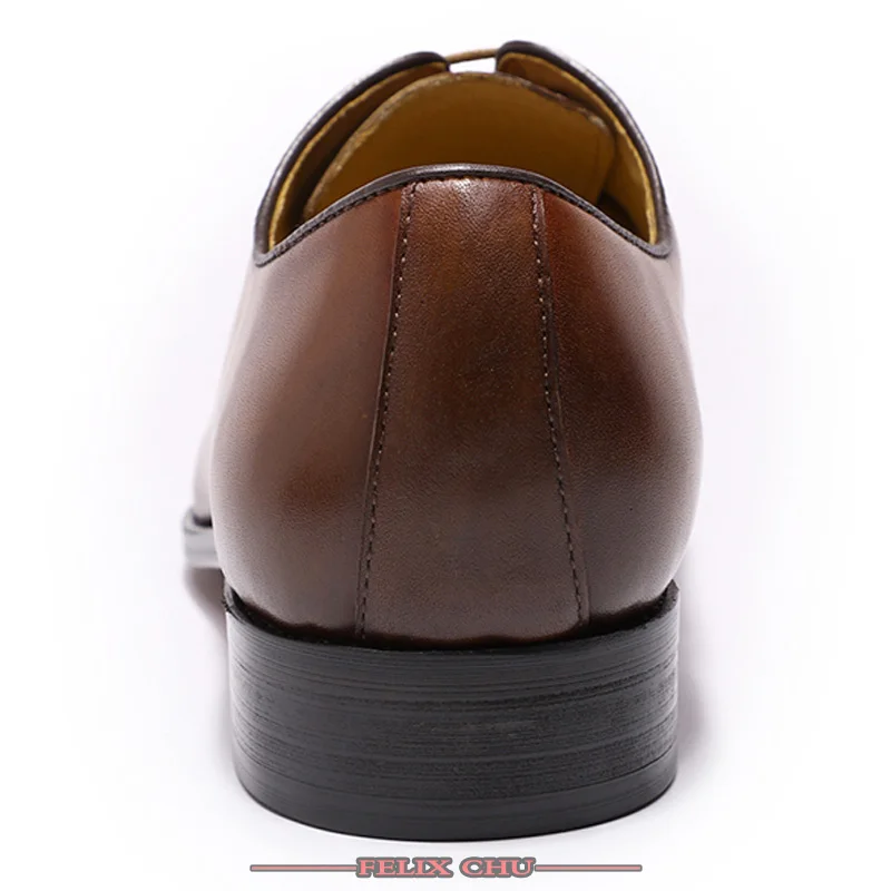 Мужские кожаные туфли ручной работы на шнуровке с острым носком; Роскошные коричневые мужские туфли в деловом и деловом стиле; мужские кожаные туфли-оксфорды