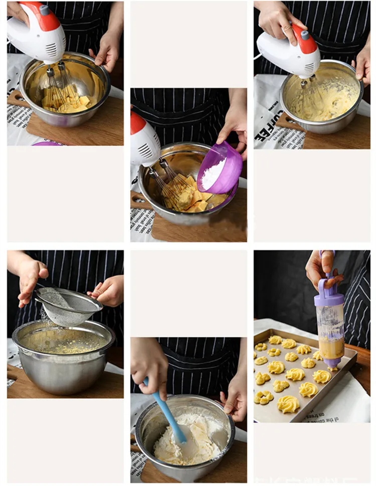 18 шт. печенье пресс резаки инструменты для выпечки печенье выпечка пресс Форсунка машины чайник кухонный инструмент торт декоративные инструменты для выпечки