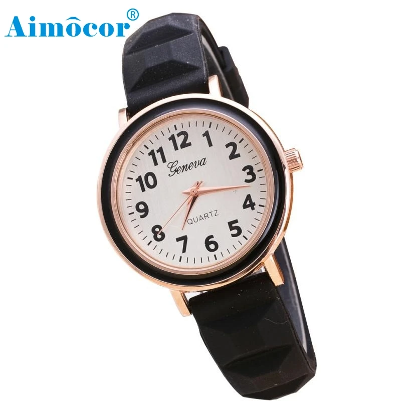 

2017 Newly Designed Relogio Feminino Clock New Fashion Women Round Dial Silicone Band Quartz Analog Wrist Watch Gift 321