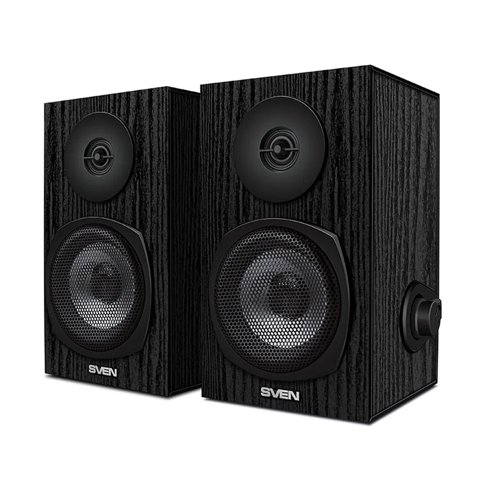 

Колонки деревянные 2.0 АС SPS-575, чёрный (6 Вт, питание USB)