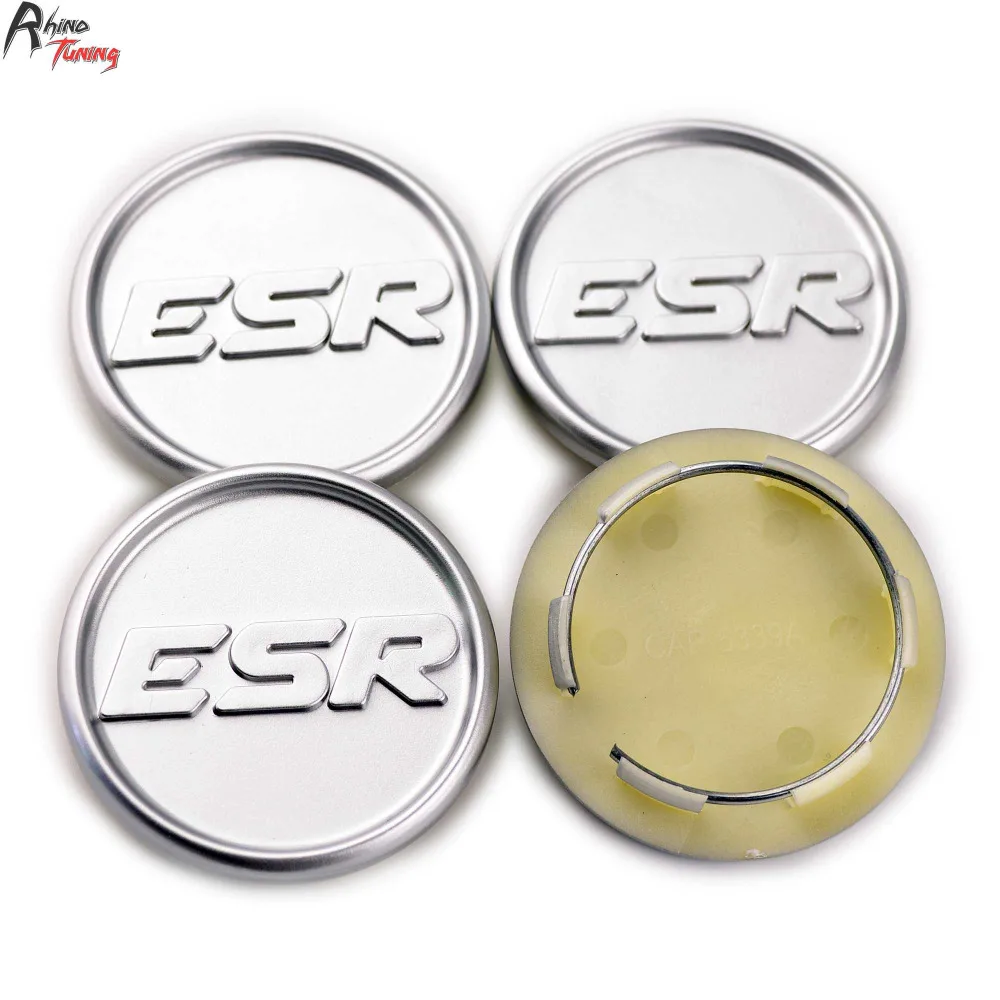 Rhino Tuning 4pcs 68mm(55mm) ESR Emblem Car Wheel Center Caps For ESR