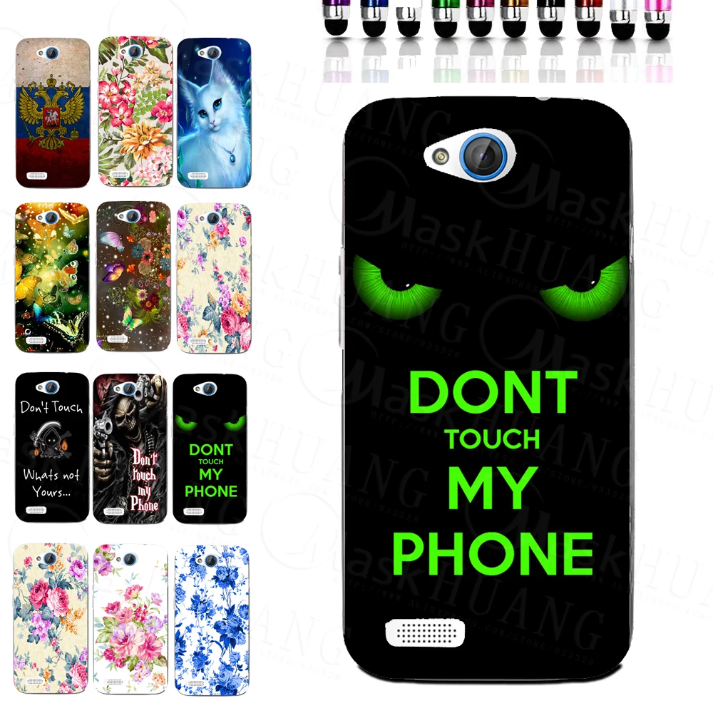 Green Eyes Don't Touch Individuality Case for ZTE Blade Q Lux 3G 4G A430 Printer Bag Shell Housing Cover | Мобильные телефоны и