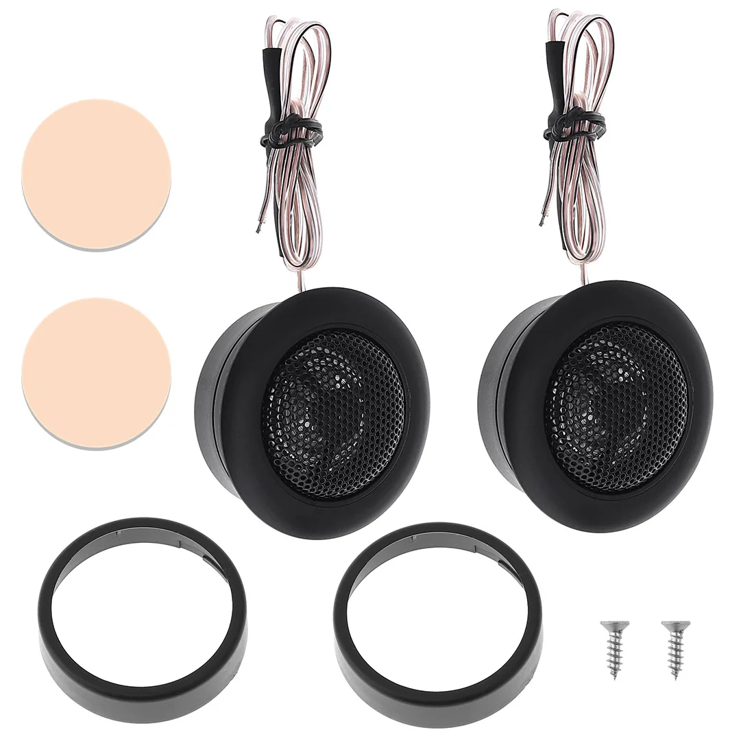 1Pair Universal 200W T120 Car Horn Dome Tweeter Audio Loudspeaker Car Stereo Treble Speaker for