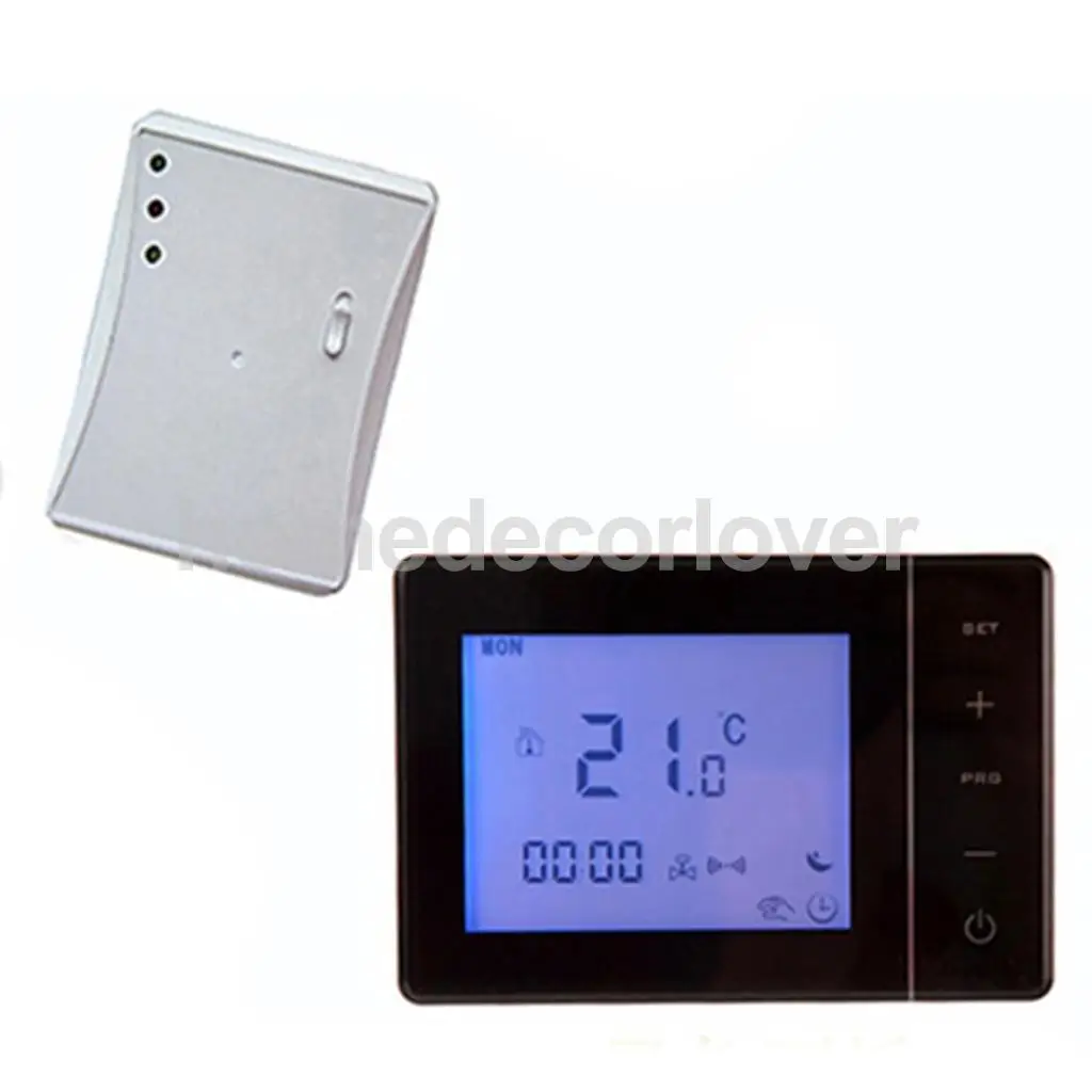 HY01RF RF Wireless Room Thermostat Wall Gas Boiler Heating Remote Controller Children Safety Lock Holidays Mode NTC Sensor