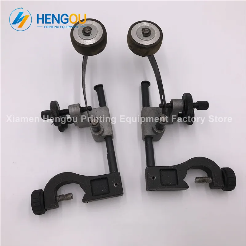 

3 Pairs=6 Pieces Komoriw01 Black Komori wheel with seat frame wide 7.5cm Komori Printing parts Komori rubber wheel