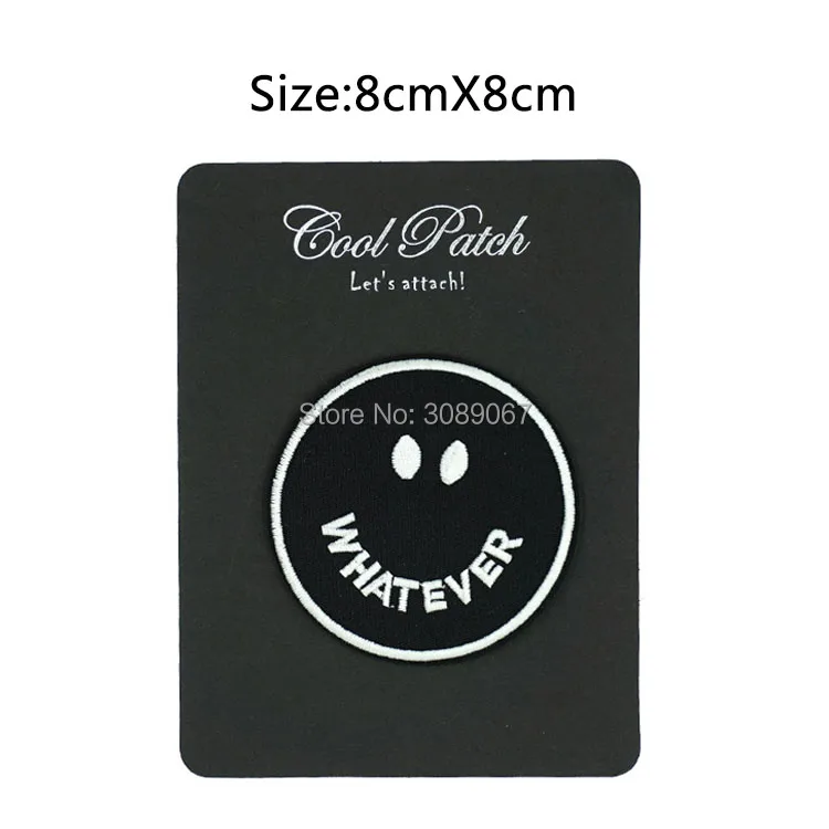 WHATEVER Smiley Smile Biker Rockabilly Punk Rock Outlaw MC вышитые мотоциклетные байкерские Клубные патч