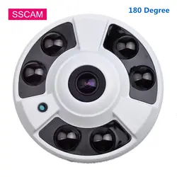 Широкоугольный 2MP 4MP камера безопасности Крытый 180 градусов товары теле и видеонаблюдения высокой четкости инфракрасный CCTV s с OSD кабель