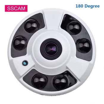 

Wide Angle 2MP 4MP Security Camera Indoor 180 Degree Video Surveillance High Definition Infrared CCTV Cameras with OSD Cable