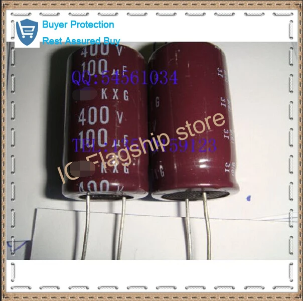 Electrolytic capacitor 100 uf 450 v 400 v) volume 18 * 30 new dual ...