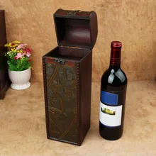 Ретро старинная коробка для красного вина, переносная деревянная коробка для вина, ретро Подарочная коробка для хранения вина, упаковка для бутылок, Wth ручка, аксессуары для бара