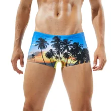 Для Мужчин's модный принт пляжные шорты для серфинга доска для плавания Мужские Шорты для купания быстросохнущая купальники спортивные эластичные шорты с эластичной резинкой на талии с удобные плюс Размеры# p4