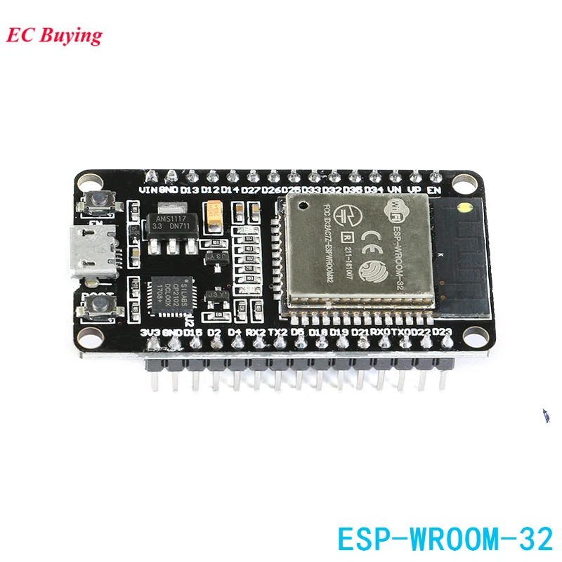 2 шт. ESP32 ESP-32S макетная плата WiFi Bluetooth модуль ESP-32 ультра-низкое энергопотребление двухъядерный процессор MCU NodeMCU