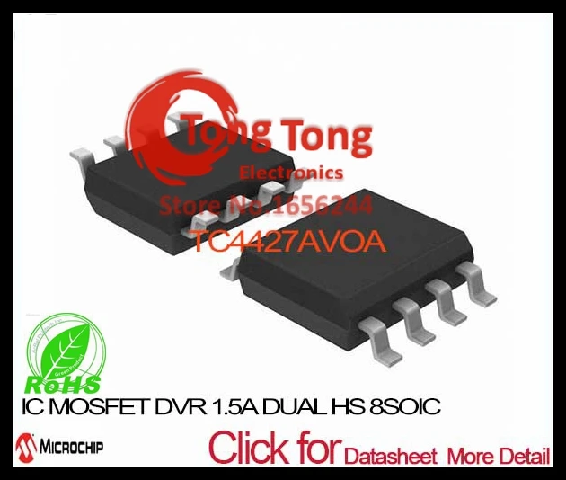 TC4427AVOA IC MOSFET DVR 1.5A DUAL HS 8SOIC TC4427AVOA 4427 TC4427 ...