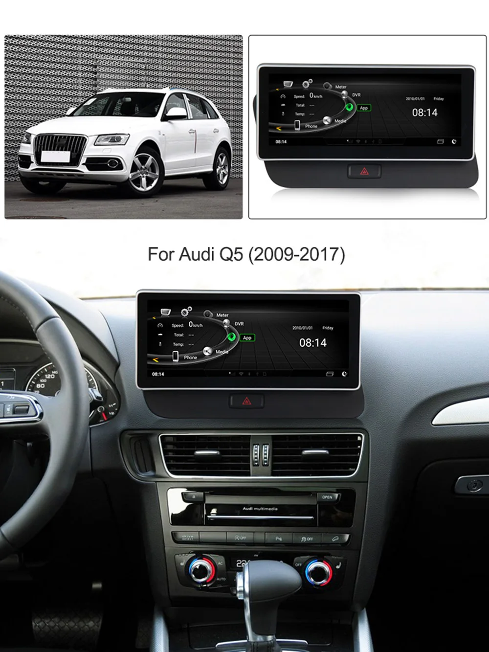 3+ 32G 10,2" Android 7,1 4G lte автомобильный Радио Аудио gps навигационный плеер для Audi Q5 2009- с BT wifi Мультимедиа