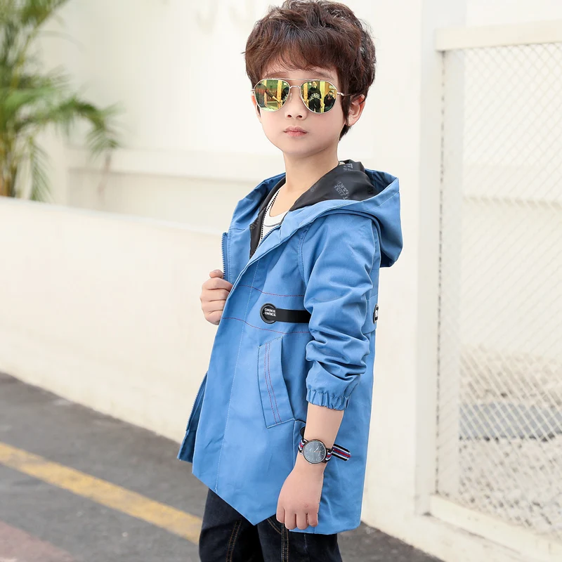 

Men's Coat 2018 Children's Thickened Windbreaker Long Baby Boy Coat