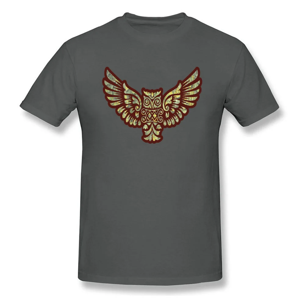 Flying Owl Mascot Decoration Cotton Man Short Sleeve T Shirt Design Fall Tshirts Printed Tops Tees 2018 O Neck Flying Owl Mascot Decoration carbon