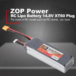 ZOP мощность 14,8 в 4500 мАч 45C 4S 1 P Lipo батарея T Plug перезаряжаемые для RC гоночный Drone Quadcopter Вертолет автомобиль Лодка