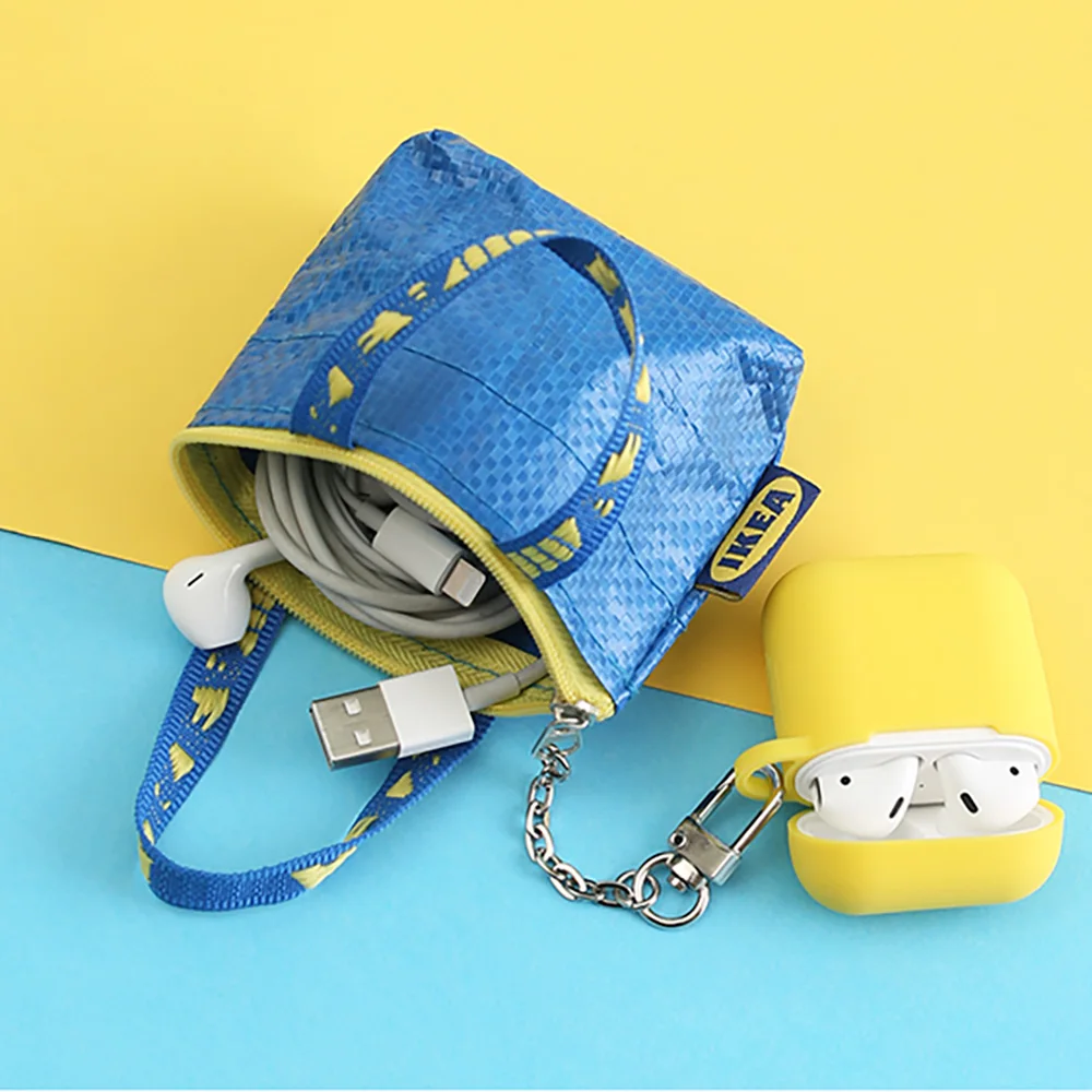 

Luxury fashion INS coin purse Storag ewallet Headphone Earphone Case For Apple Airpods Accessories cute 1PCS TPU silicone cover
