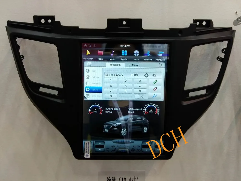 10,4 ''вертикальный Большой экран Tesla стиль Android 8,1 PX6 автомобильный DVD gps навигатор плеер для hyundai IX35 Tucson