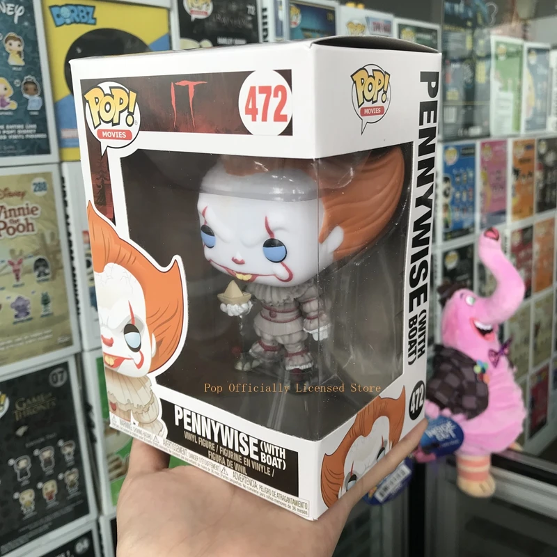 Эксклюзивный FUNKO POP официальный ужас: это Pennywise с париком, воздушный шар винил Фигурка Коллекционная модель игрушки