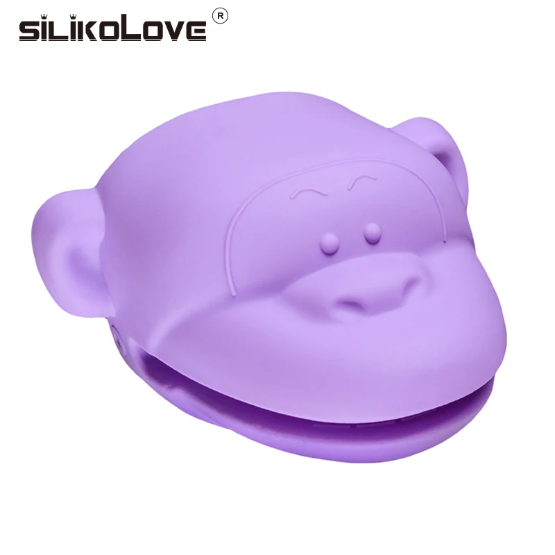 

SILIKOLOVE Kitchen Cooking Microwave Oven Mitt Insulated Non-slip Glove Short Finger Hand Clip Mitt Convenient Pot Holder