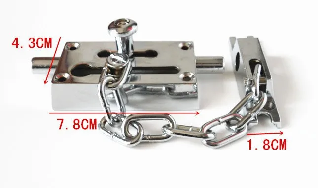 Высокий уровень безопасности цинковый сплав Анти-Вор дверной замок цепи, 16 см цепи дверные пряжки, защита семьи