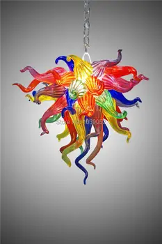 

Colorful Mini Bedroom Home Lighting Hand Blown Art Glass Chandelier
