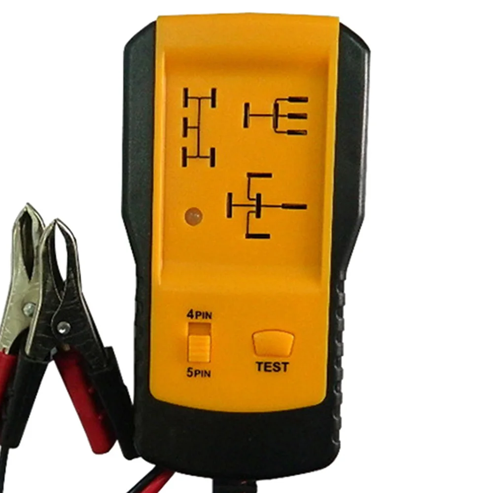 

NEW Automotive Electronic Relay Tester Alligator Clip Car Tester Diagnostic Tool for 12V Car