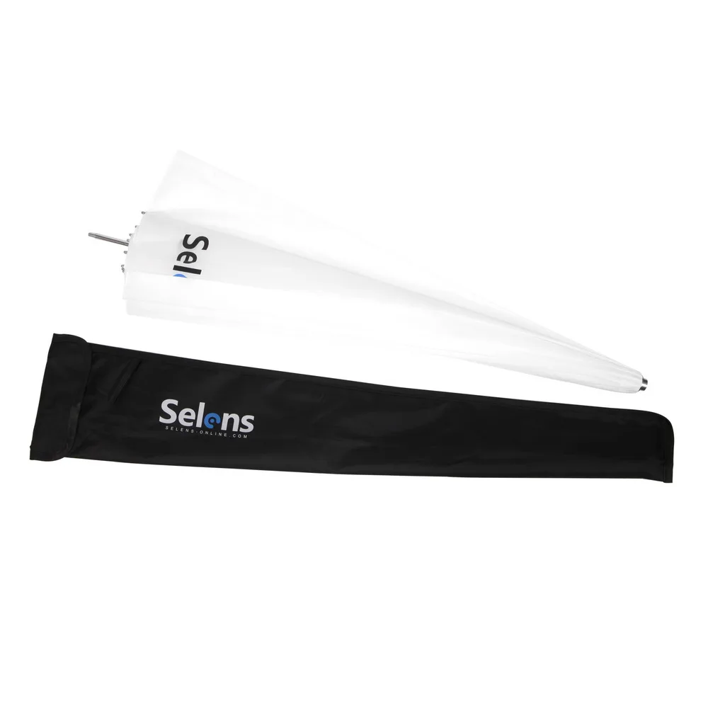 Guarda-chuva para Velocidadelite Flash de Estúdio Bolsa de Transporte Selens Parabólica Iluminação Macio Branco Translúcido Difusor w - 65 165 cm - Image 6