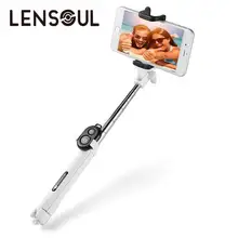 Lensoul ручной мини-штатив 3 в 1 монопод телефон Selfie Stick с Bluetooth 3,0 пульт дистанционного спуска затвора