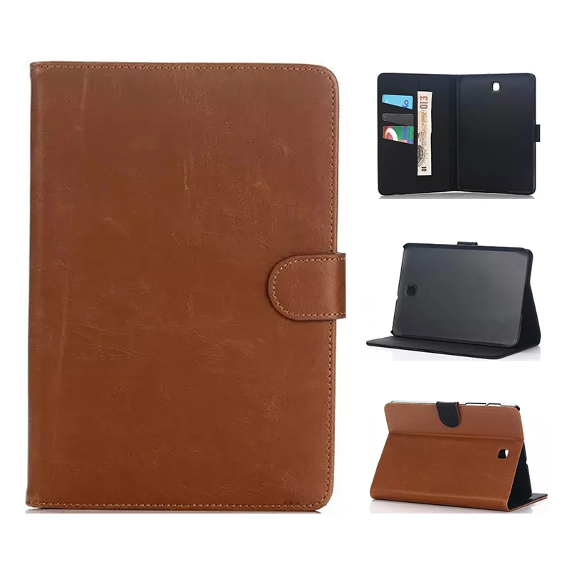 

For SAMSUNG Galaxy tab S2 8.0 crazy horse PU leather protective case,high quality cover for SAMSUNG tab S2 8.0 T710/T715