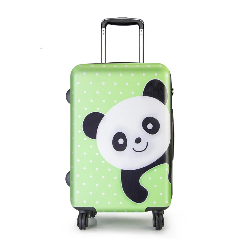 BeaSumore Cute bear Children Rolling Luggage Spinner Travel Bag 20/24