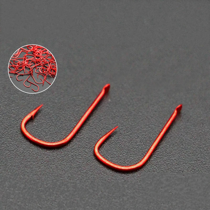Red Sleeves Red Sleeves With Barbs Without Stabbed Bulk Fish Hook