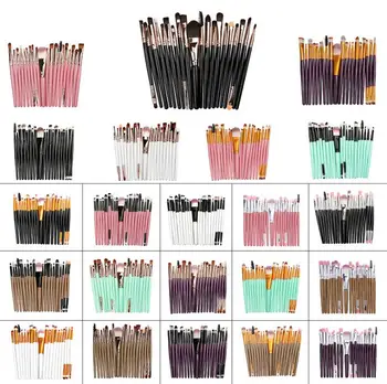 

Professional 20 pcs/set Makeup Brushes Set tools Make-up Toiletry Kit Wool Make Up Brushes Set Soft Synthetic Hair pinceis Anne