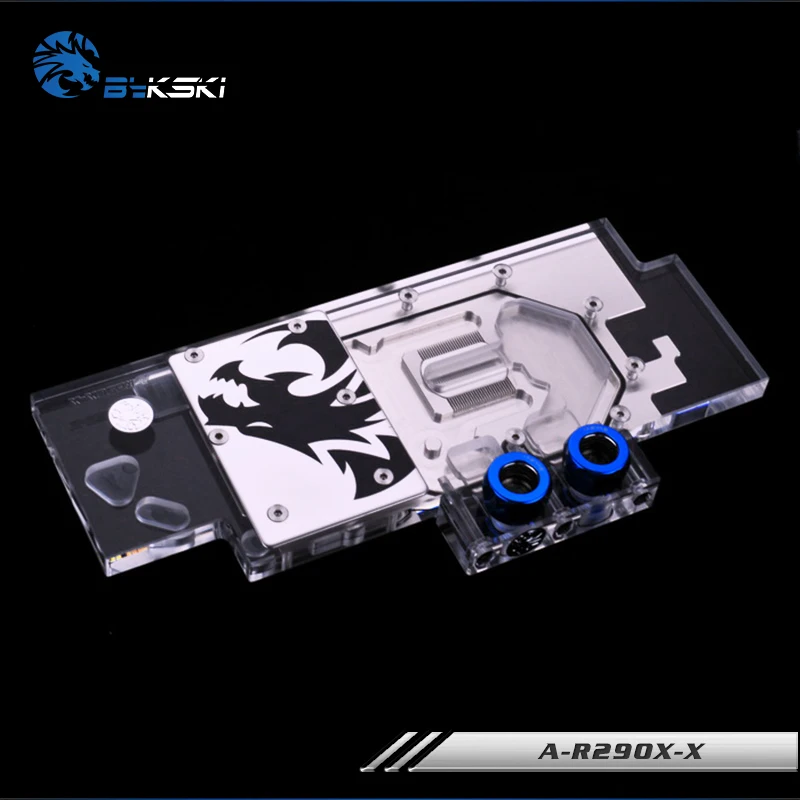 Seller  Bykski Public Version Full Cover Graphics Card Water Cooling Block use for AMD R9 390X 290X R290 AT