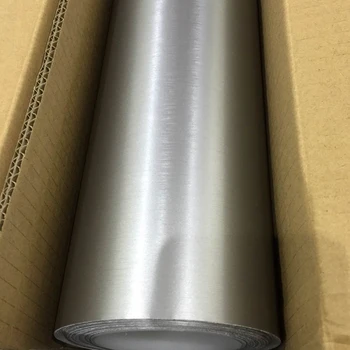 

TSAUTOP 1.52x5m brushed matte chrome car vinyl wrap matte pearl car sticker