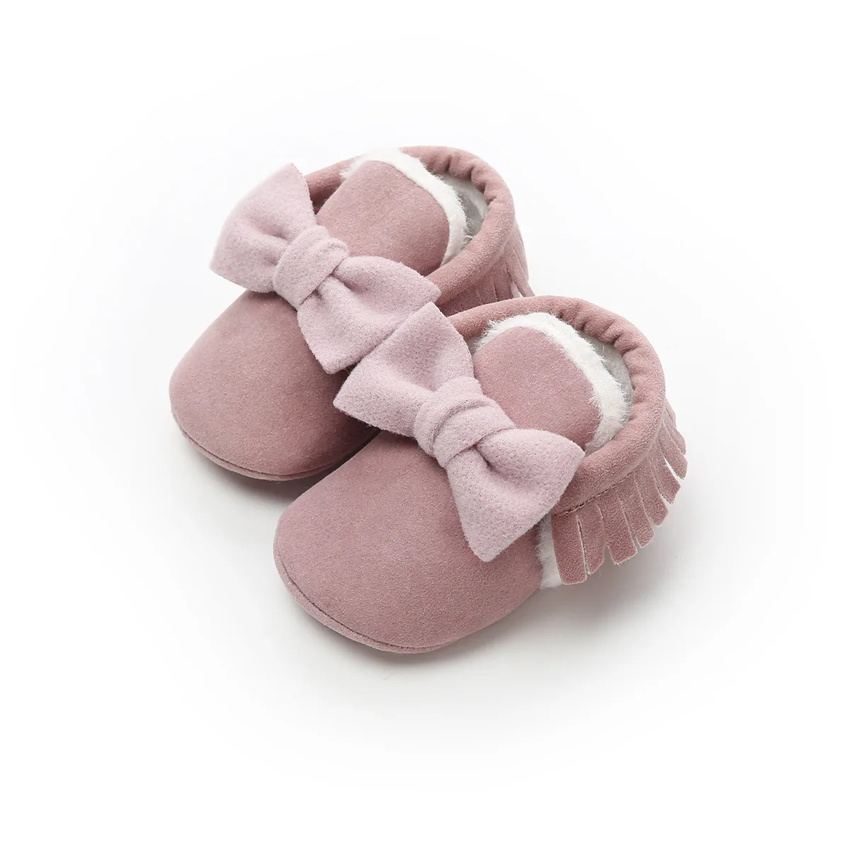 Новая зимняя обувь для маленьких девочек; теплая хлопковая обувь для малышей; детские ботинки; модные ботинки для младенцев; модные мокасины для малышей