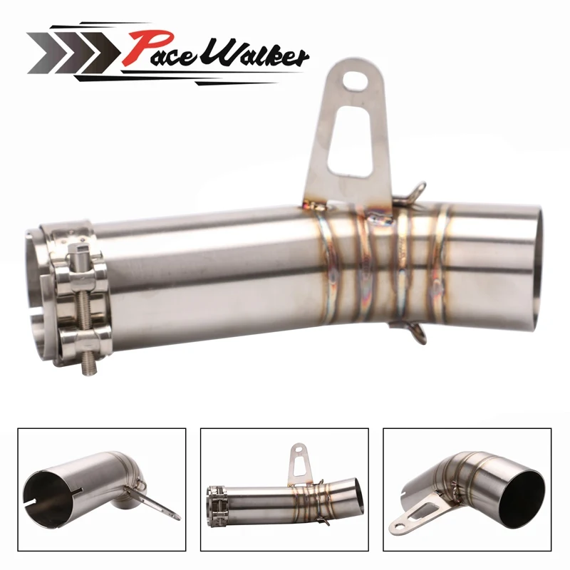

61mm Motorcycle Stainless steel Exhaust middle pipe for BMW S1000RR 2010-2014