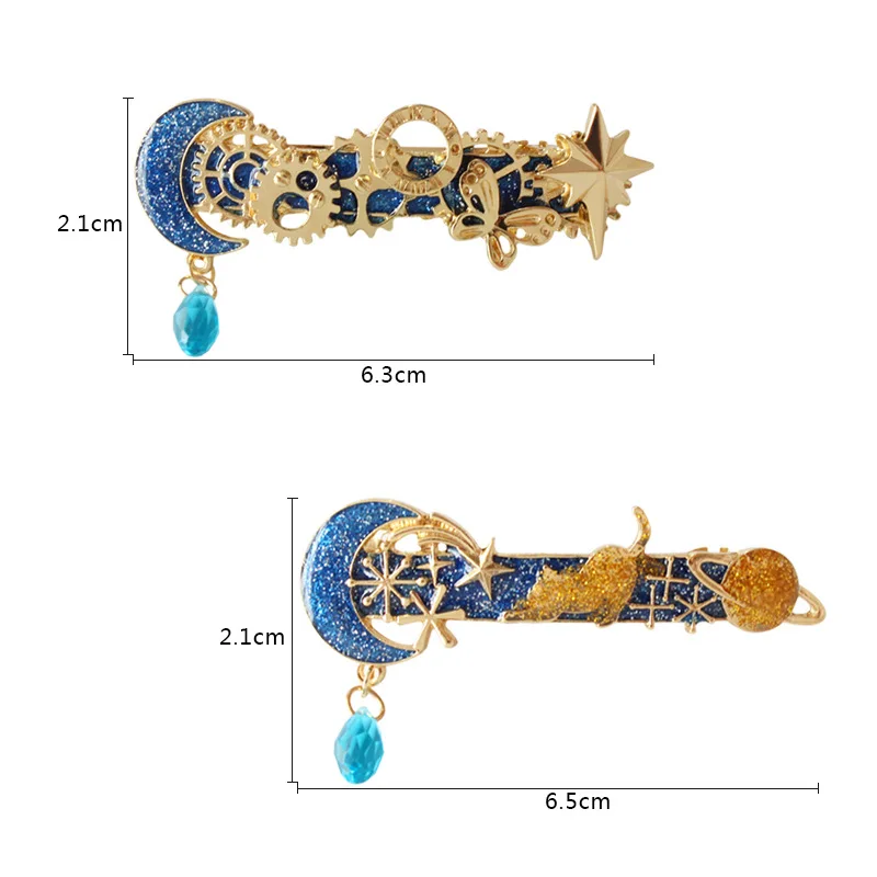 Новая мода милый стиль Японский тренд Planet Moon gear кошка Весна клип шпилька парики женские Haj klip Pince a cheveux