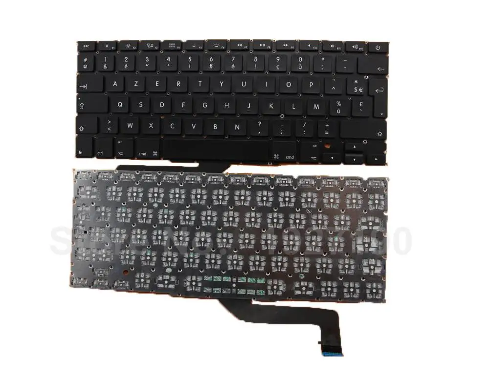 FR French Laptop Keyboard for Apple Macbook Pro A1398 BLACK Backlit