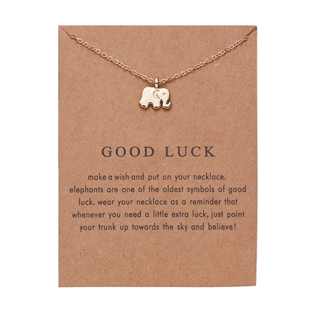 Массивное ожерелье, винтажное ожерелье-чокер, подвеска, очаровательный подарок для женщин, друзей, на удачу, слон, стрекоза, Бабочка, ожерелье s - Окраска металла: elephant