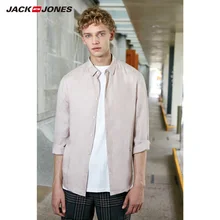 JackJones Мужская льняная рубашка с рукавом три четверти мужская одежда 219131507