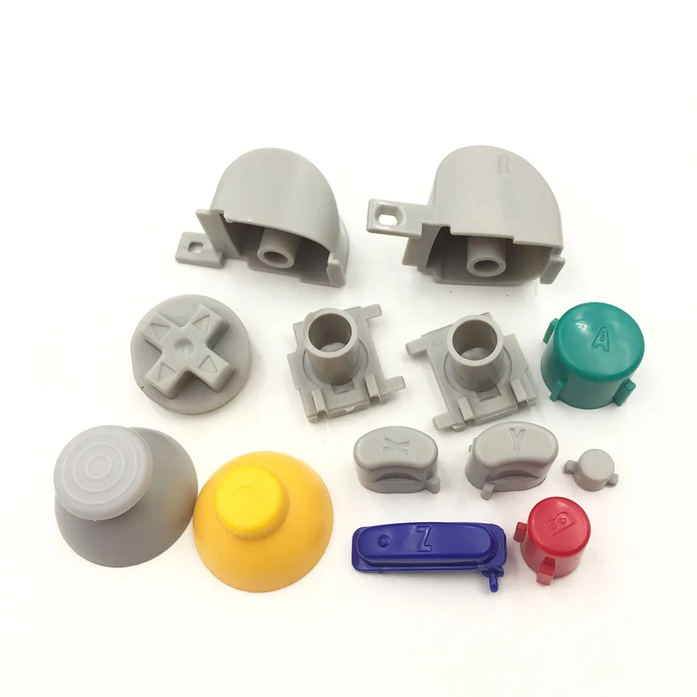 

L R Right Left Trigger Buttons D-Pad Mod Kit Set for Nintendo GC GameCube Controller Thumbstick Cap Button
