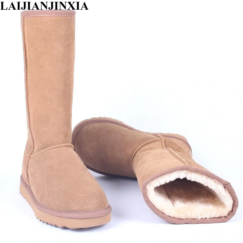 

LAIJIANJINXIA Winter Women Boots Knee-High Boots Female keep Warm Ladies Snow Boots Girls Winter Shoes Woman Plush Insole Botas