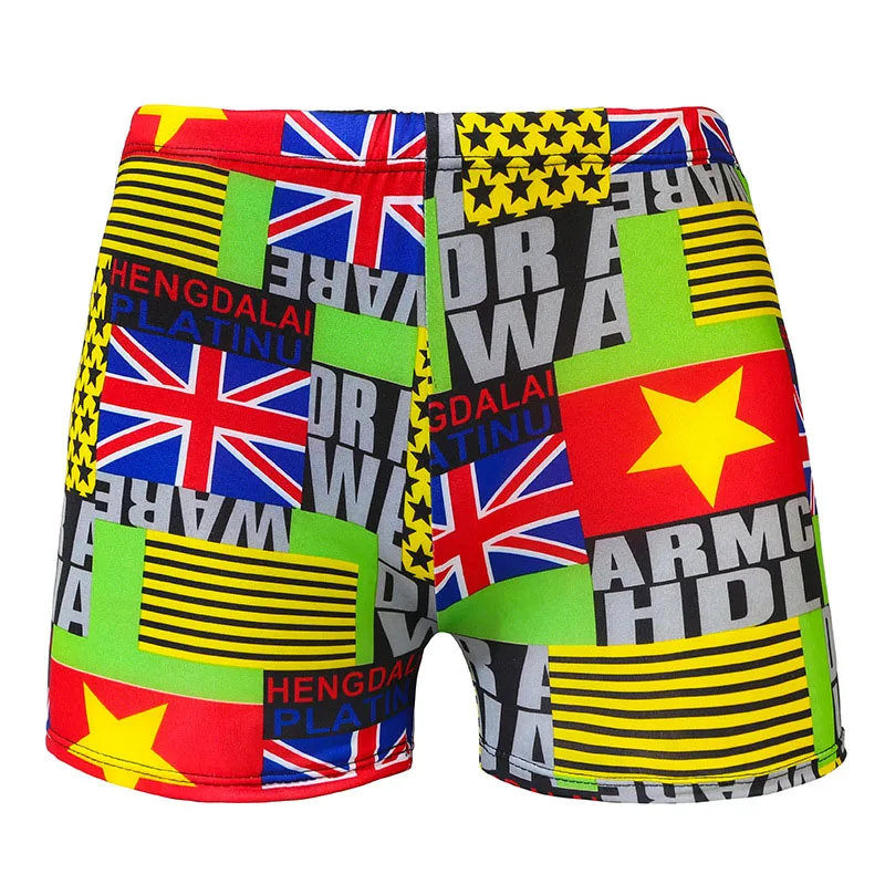 

Kyncilor Letter Patterns Men's Swimming Shorts Hot Spring Flat Corner Professional Sports Comfortable Beach Pants