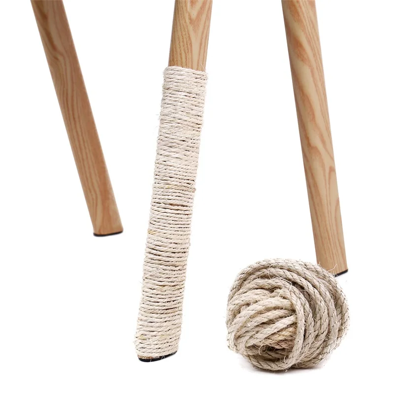 5 м Натуральный сизаль веревка из 4/6/8 мм Диаметр для кошек, Когтеточка для кошек, игрушки, сделай сам, столы скамеечка для ног ножки для стульев веревка для обвязки материалов