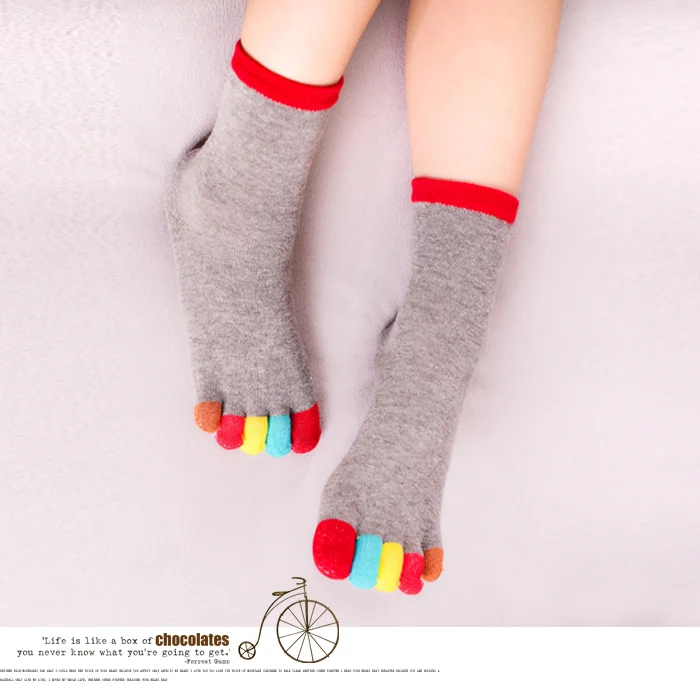 

2018 NEW younger Boys and Girls Cartoon Pure Cotton five finger socks
