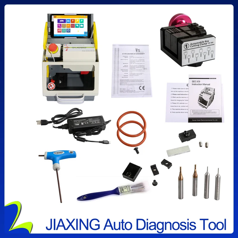 

2018 Newest Version SEC-E9 CNC Laser Key Cutter Automatic Duplicate Key Cutting Machine Support Car Keys and Household Keys Mult