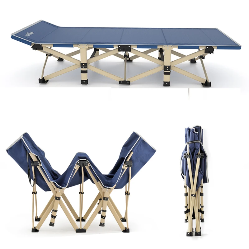 

Office Nap Lounge Chair Single Lunch Break Folding Bed Home Simple Escort Beach Portable Adult Marching