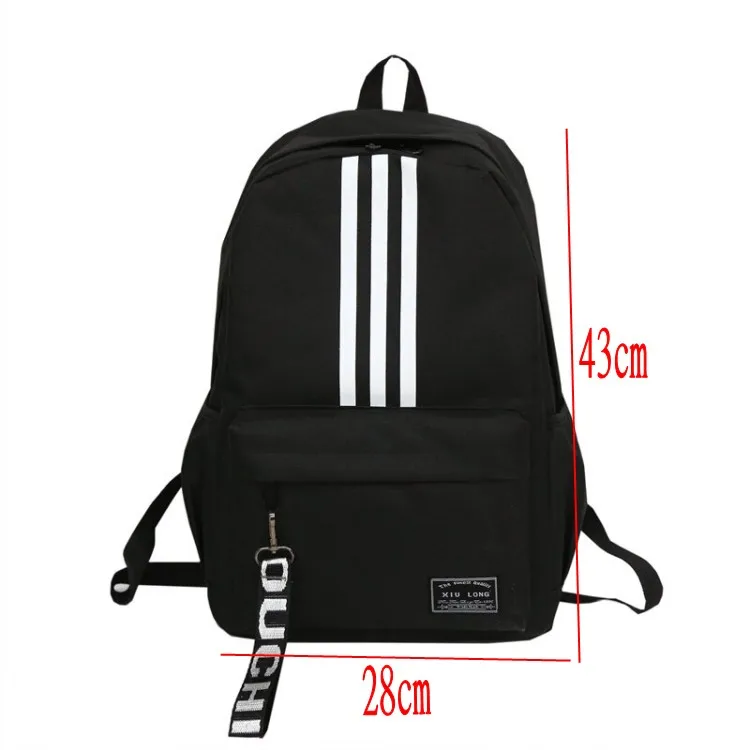 Брендовый рюкзак в полоску высокого качества, вместительный водонепроницаемый нейлоновый рюкзак для отдыха или путешествий, школьный рюкзак для мальчика в консервативном стиле